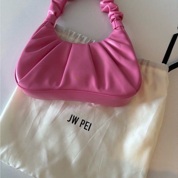 Pink Ruched Hand Bag - Picture 6 of 7